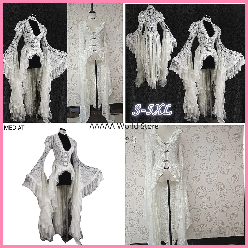 Women'S Accessories Louis Vuitton - Vestido gótico de encaje blanco, vestido