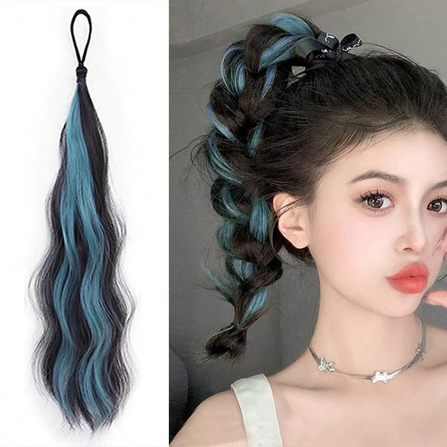 Hair Band Elastic - Extensiones de Cabello Sintético Ondulado de