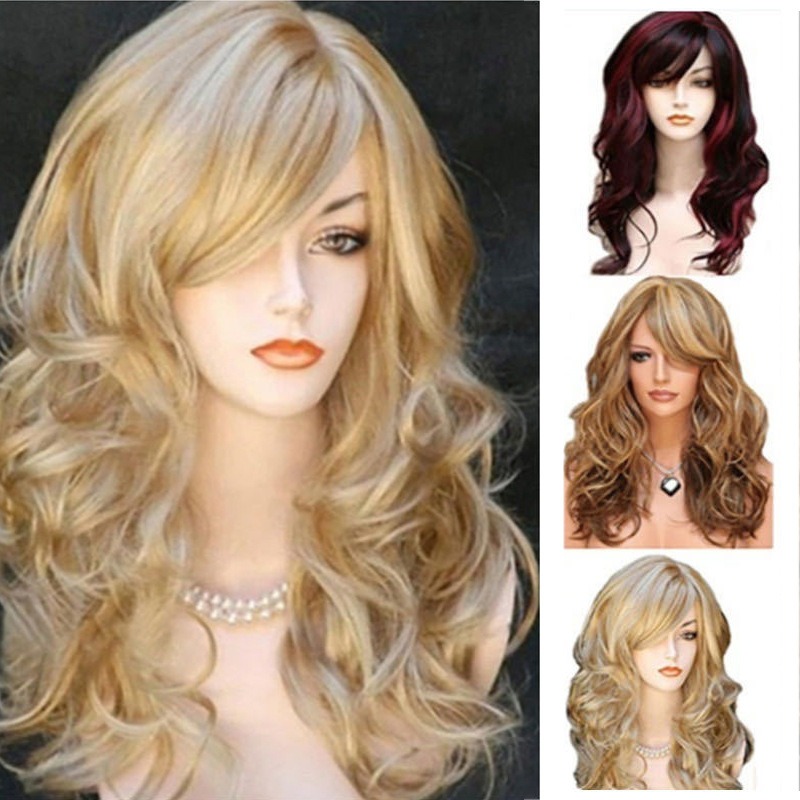 Women'S Accessories Clothing - Peluca de fibra química colorida para