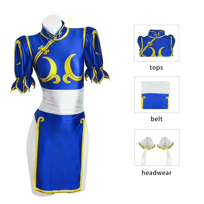 Women'S Accessories Clothing - Disfraz de Cosplay de Chun Li