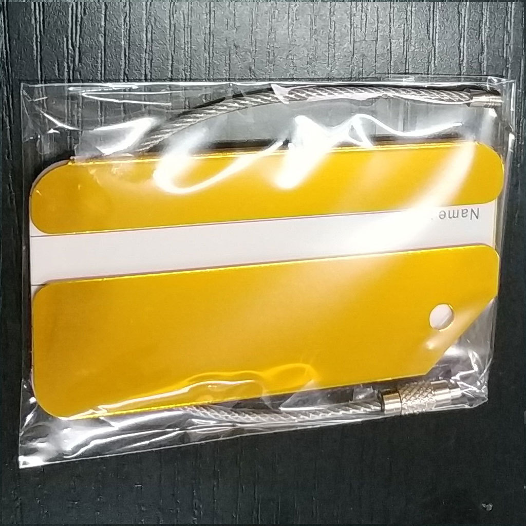 Women Accessories Name - Etiqueta de Equipaje de Aluminio, Portaetiquetas