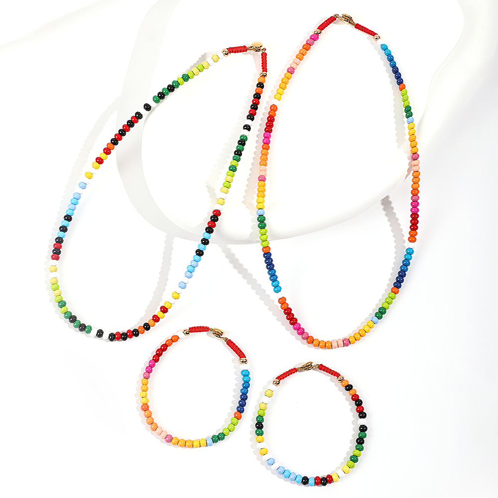 Collar bohemio de arcoíris par - Women'S Accessories Wholesale Suppliers reseña y precio