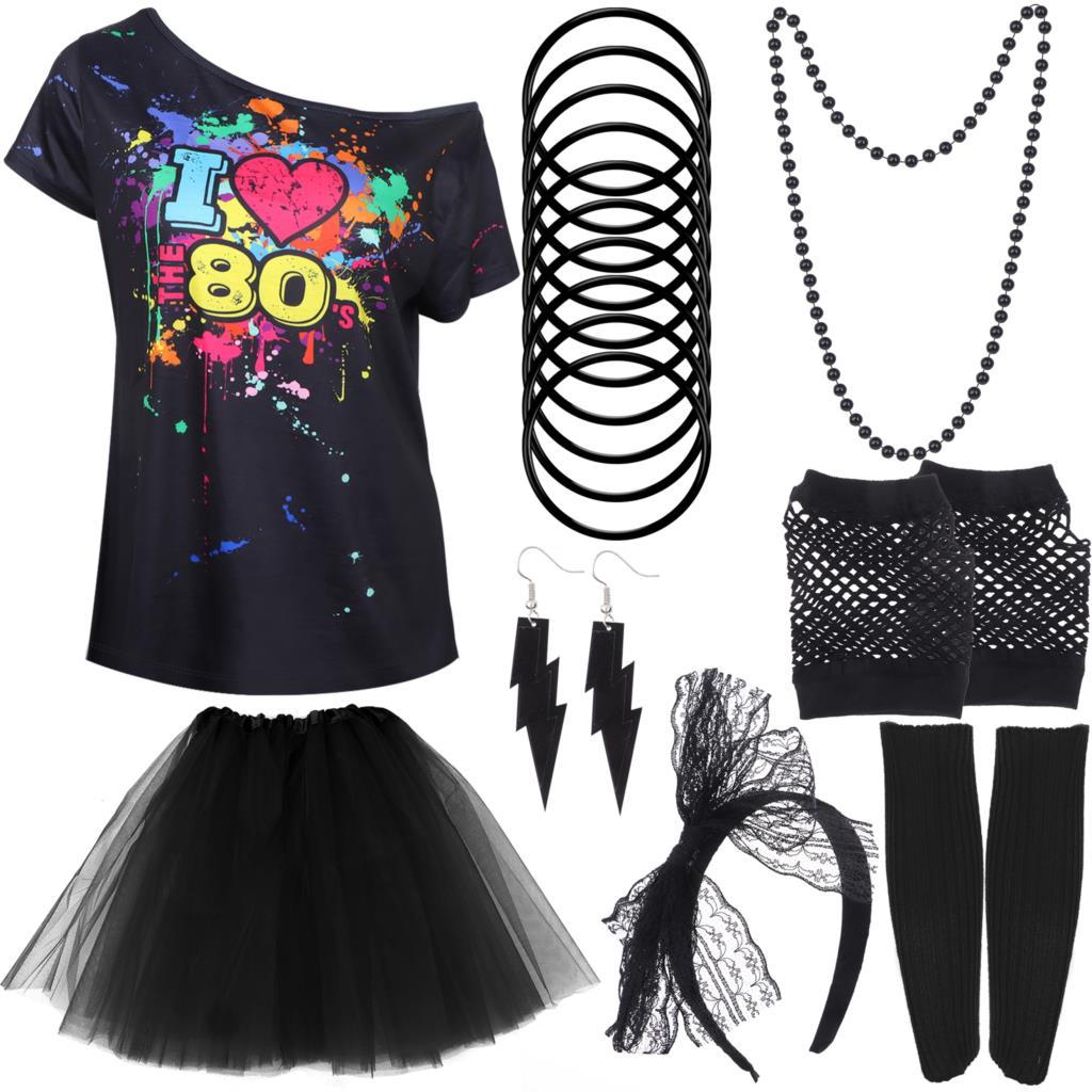 Conjunto de traje de fiesta Re - Women'S Accessories In The 80S reseña y precio