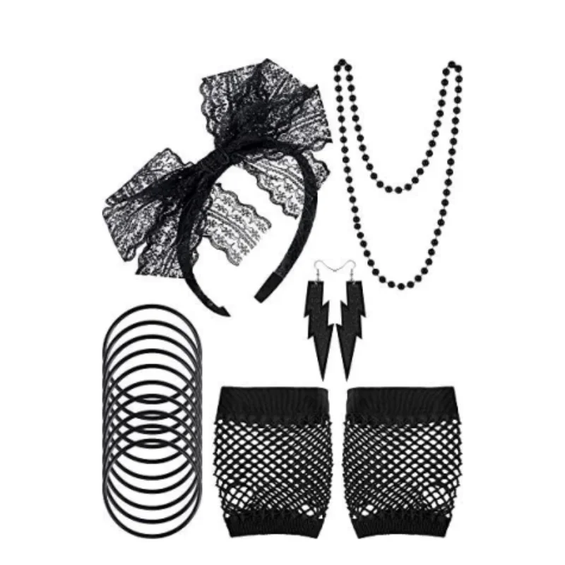 Conjunto de disfraz de fiesta  - Women'S Accessories In The 80S reseña y precio