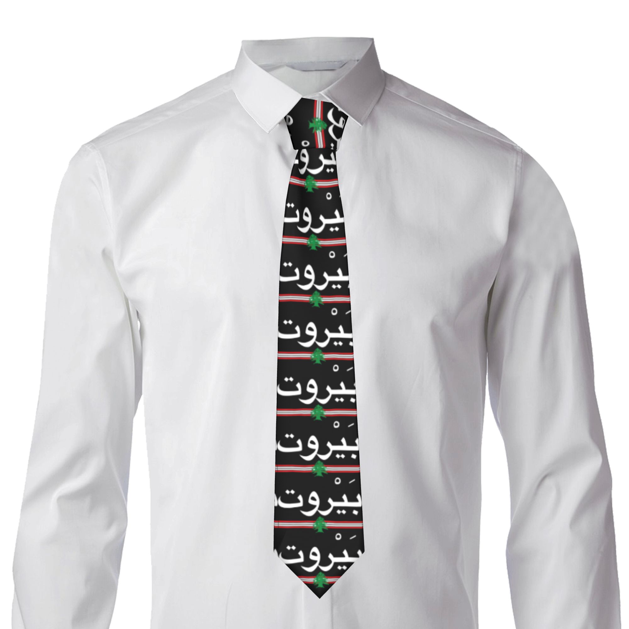 Corbata con emblema árabe de l - Women Accessories Lebanon reseña y precio