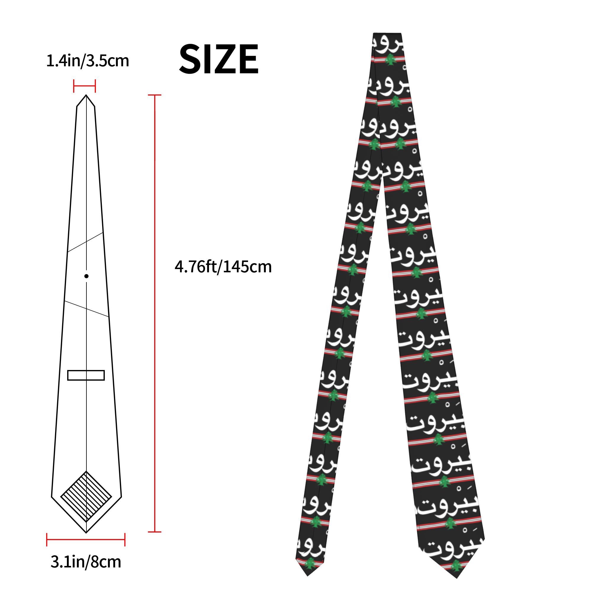 Corbata con emblema árabe de l - Women Accessories Lebanon reseña y precio