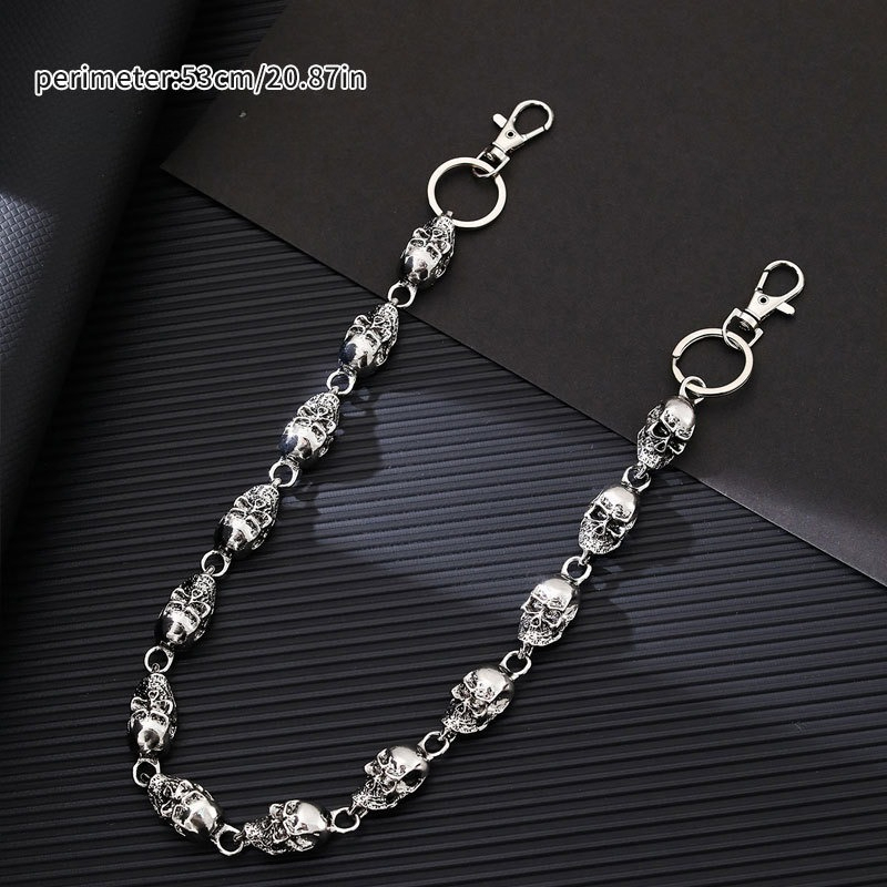 Llavero de calavera con cadena - Women'S Jeans Accessories Chain reseña y precio