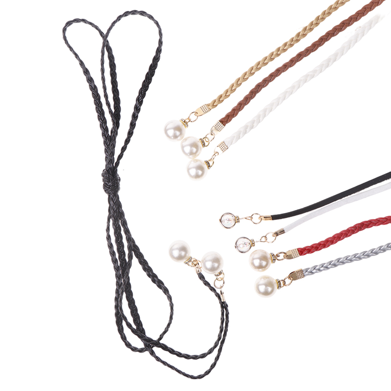 Cinturón de perlas trenzadas d - Women'S Jeans Accessories Chain reseña y precio