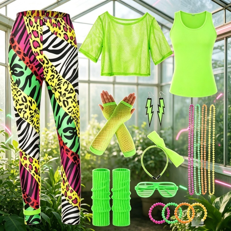 Traje Deportivo Brillante Retr - Women'S Accessories In The 80S reseña y precio