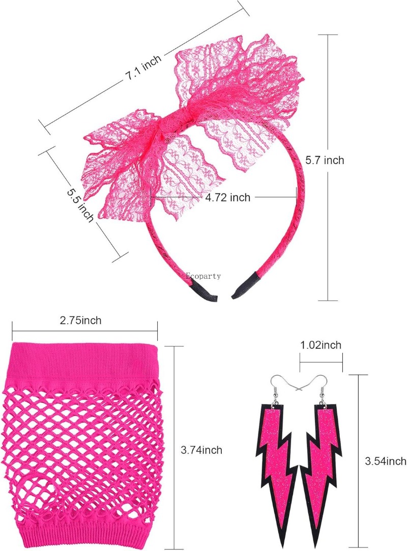 Accesorios Blulu de los 80 par - Women'S Accessories In The 80S reseña y precio