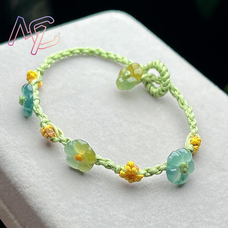 Pulsera de flores de jadeíta d - Women Accessories Bracelet reseña y precio