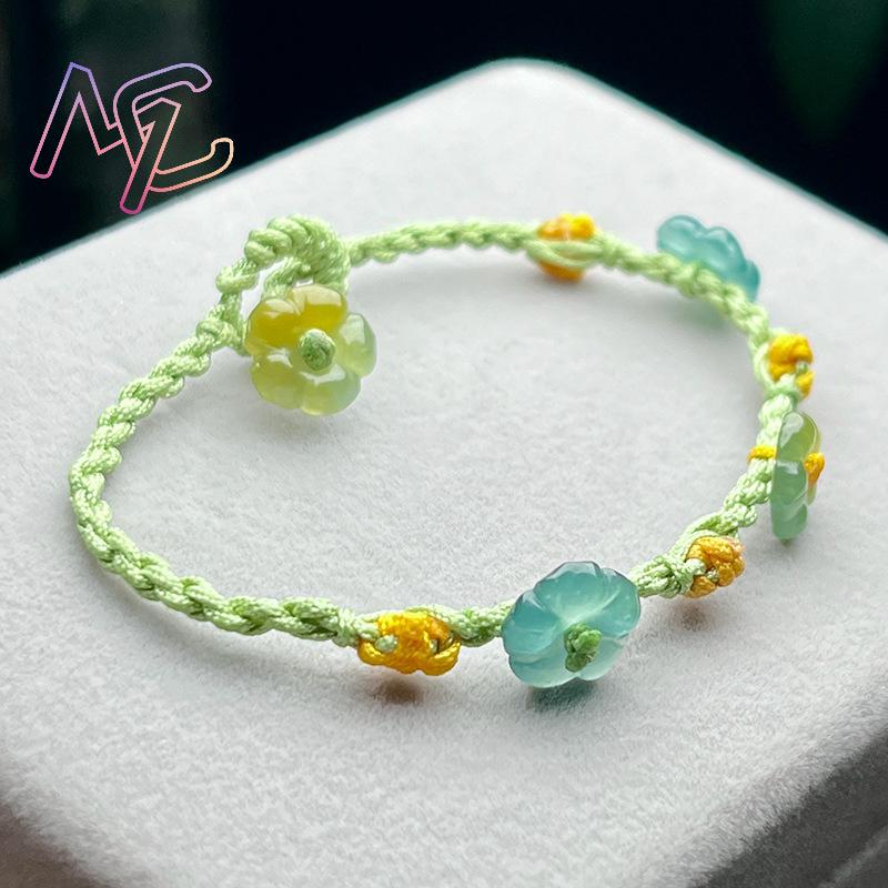 Pulsera de flores de jadeíta d - Women Accessories Bracelet reseña y precio