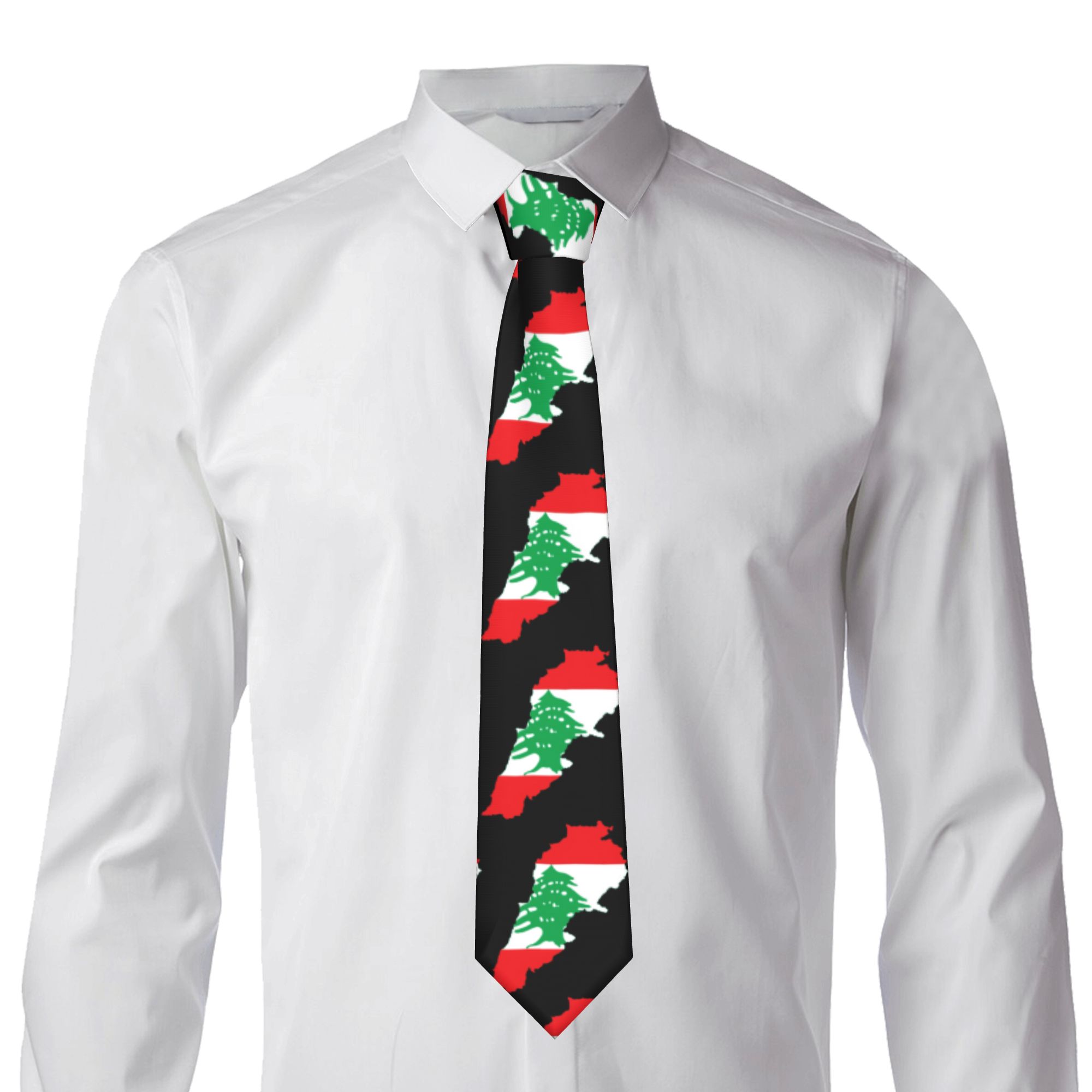 Corbata con Mapa de la Bandera - Women Accessories Lebanon reseña y precio