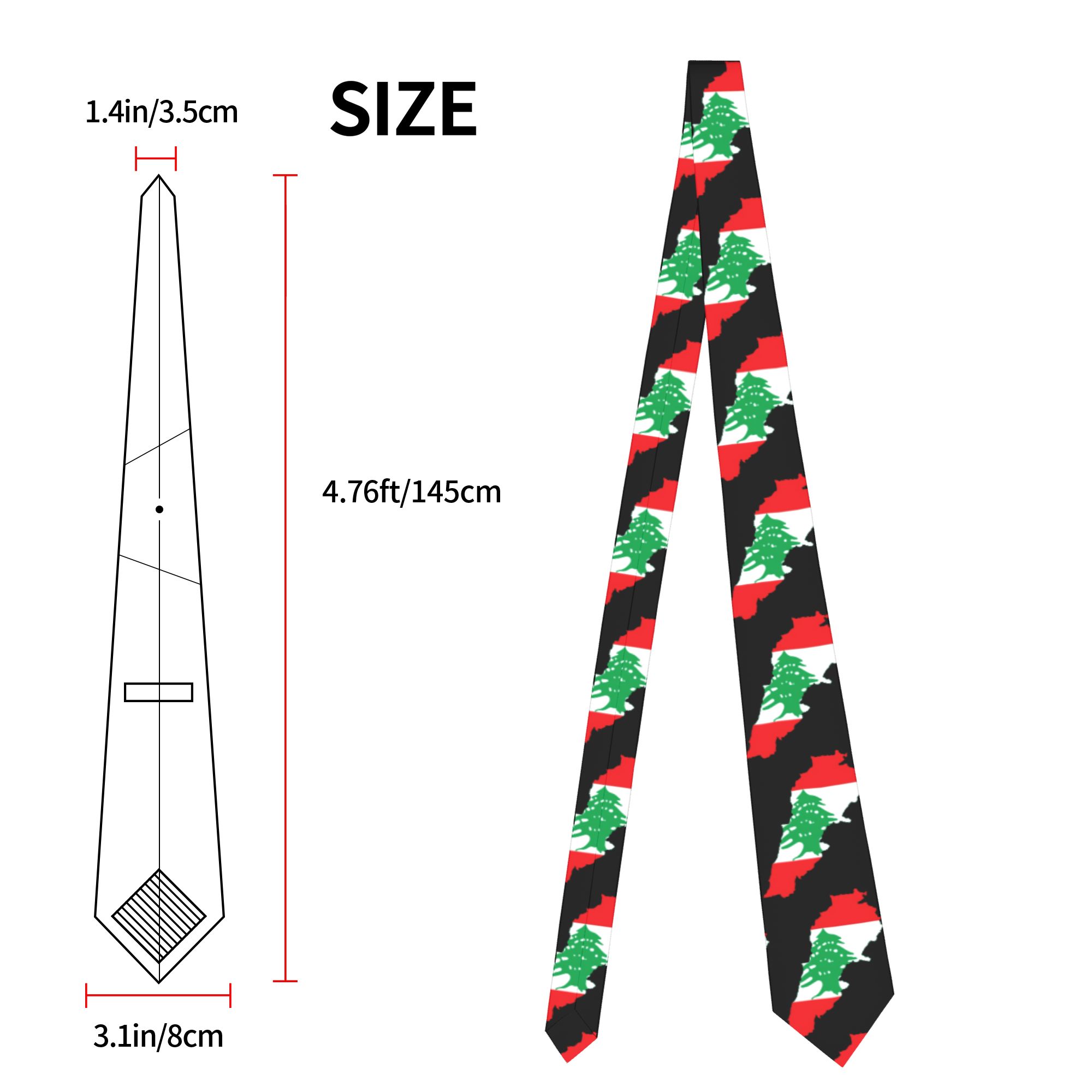 Corbata con Mapa de la Bandera - Women Accessories Lebanon reseña y precio