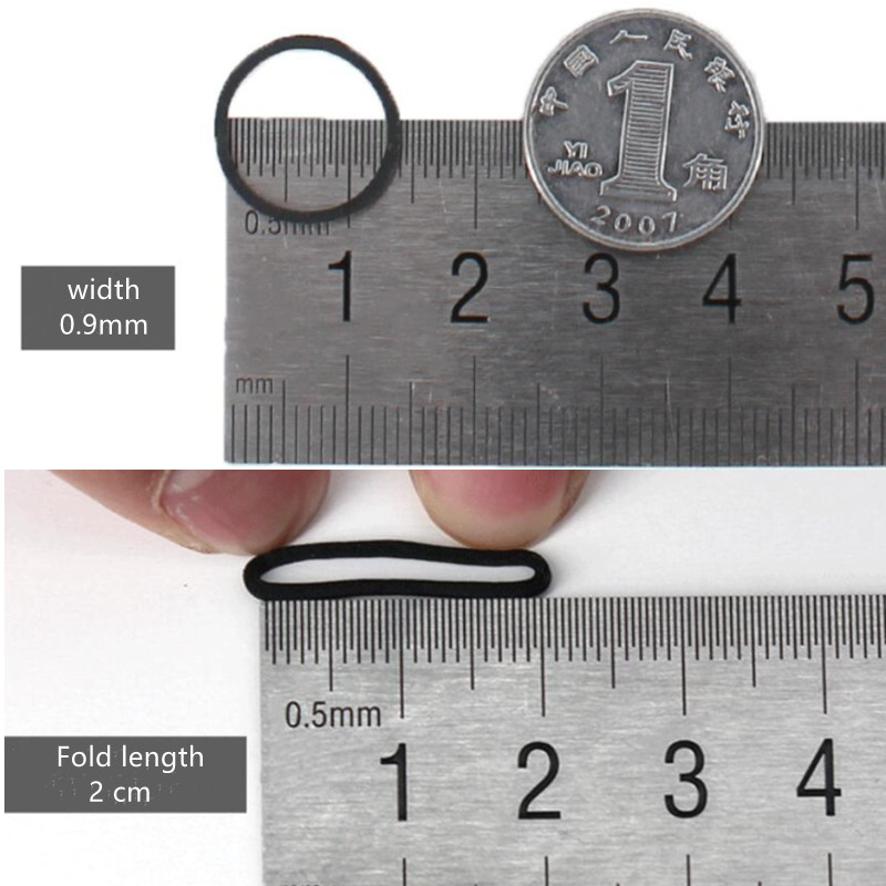 Mini Bandas Elásticas de Goma  - Hair Band Elastic reseña y precio