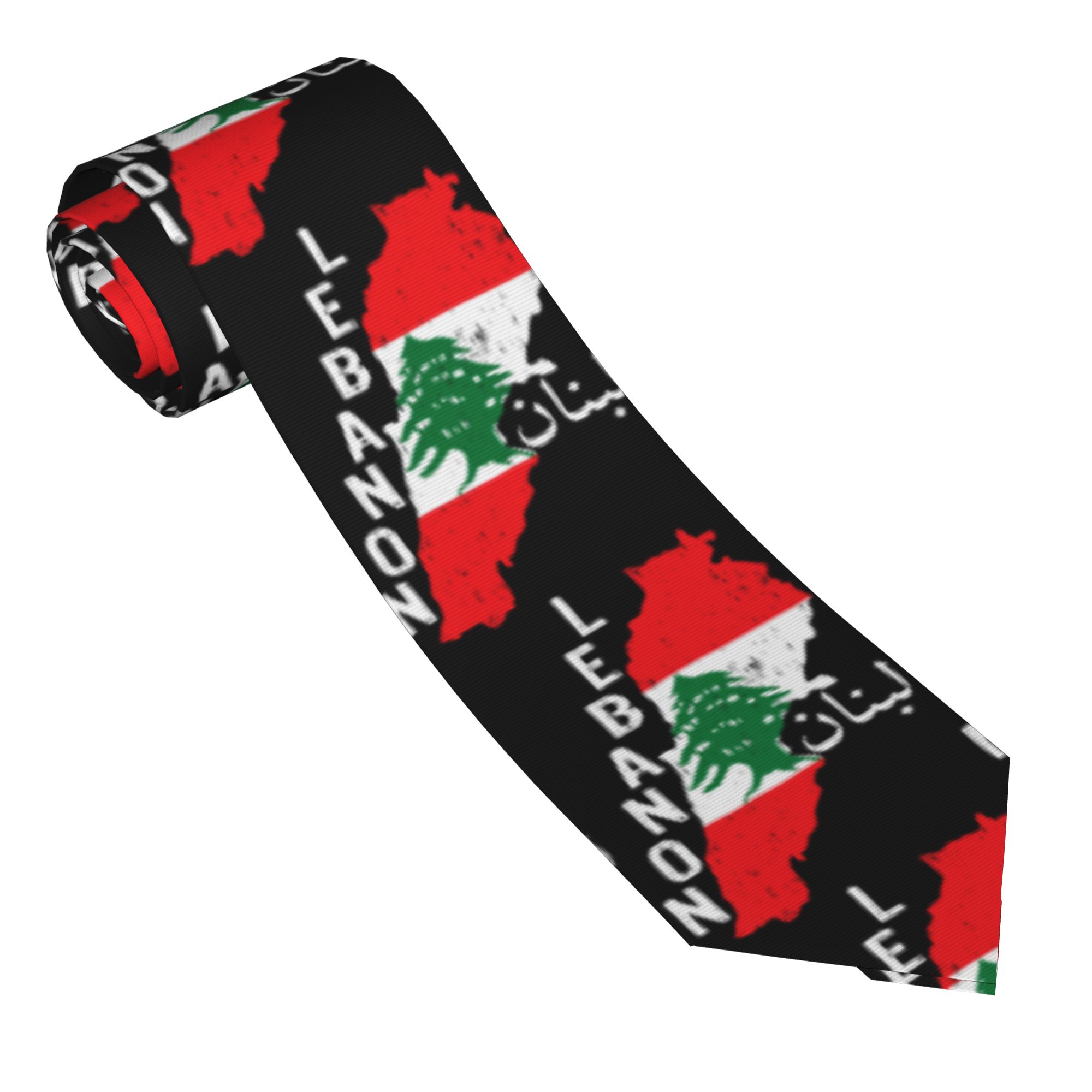 Corbata con Mapa de la Bandera - Women Accessories Lebanon reseña y precio