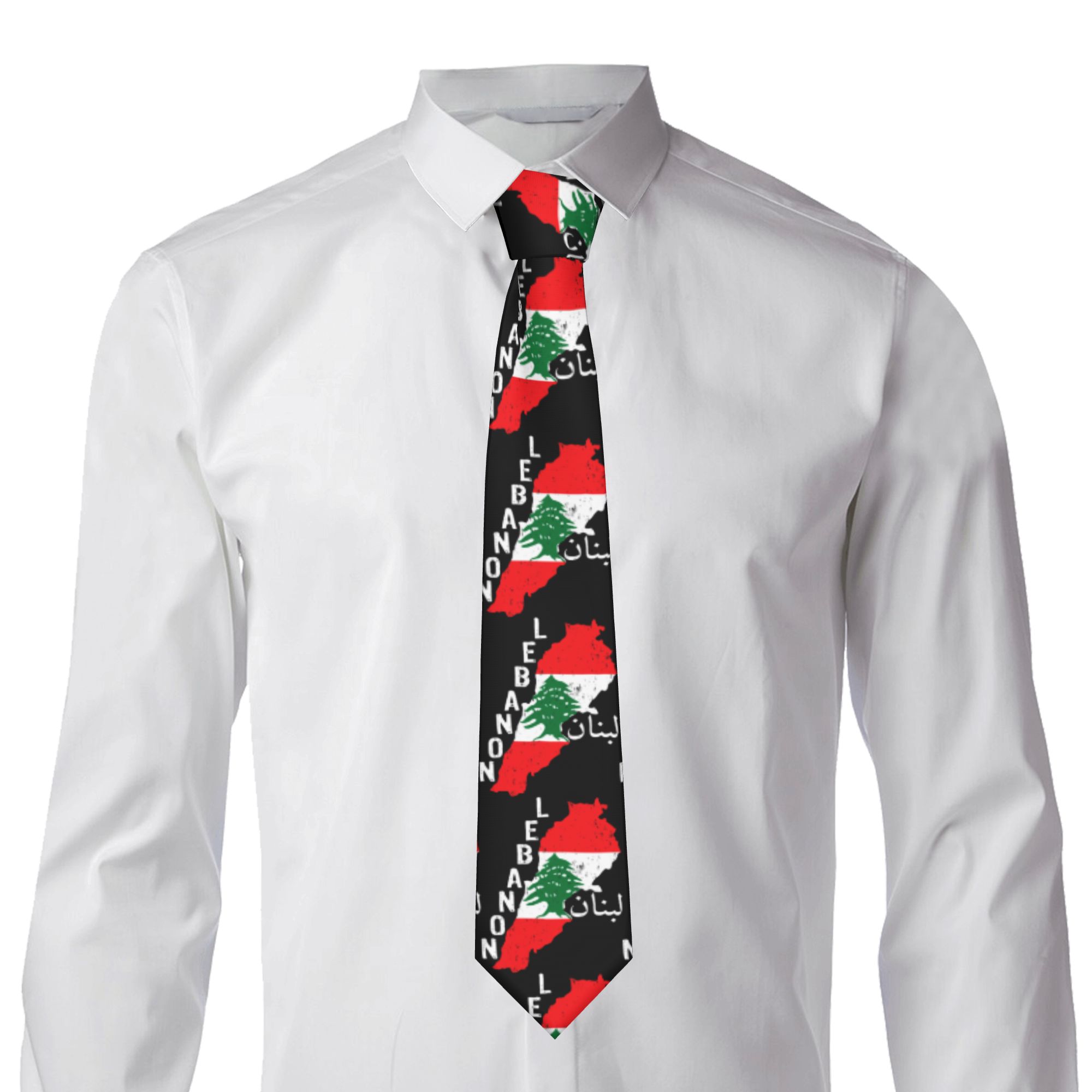 Corbata con Mapa de la Bandera - Women Accessories Lebanon reseña y precio