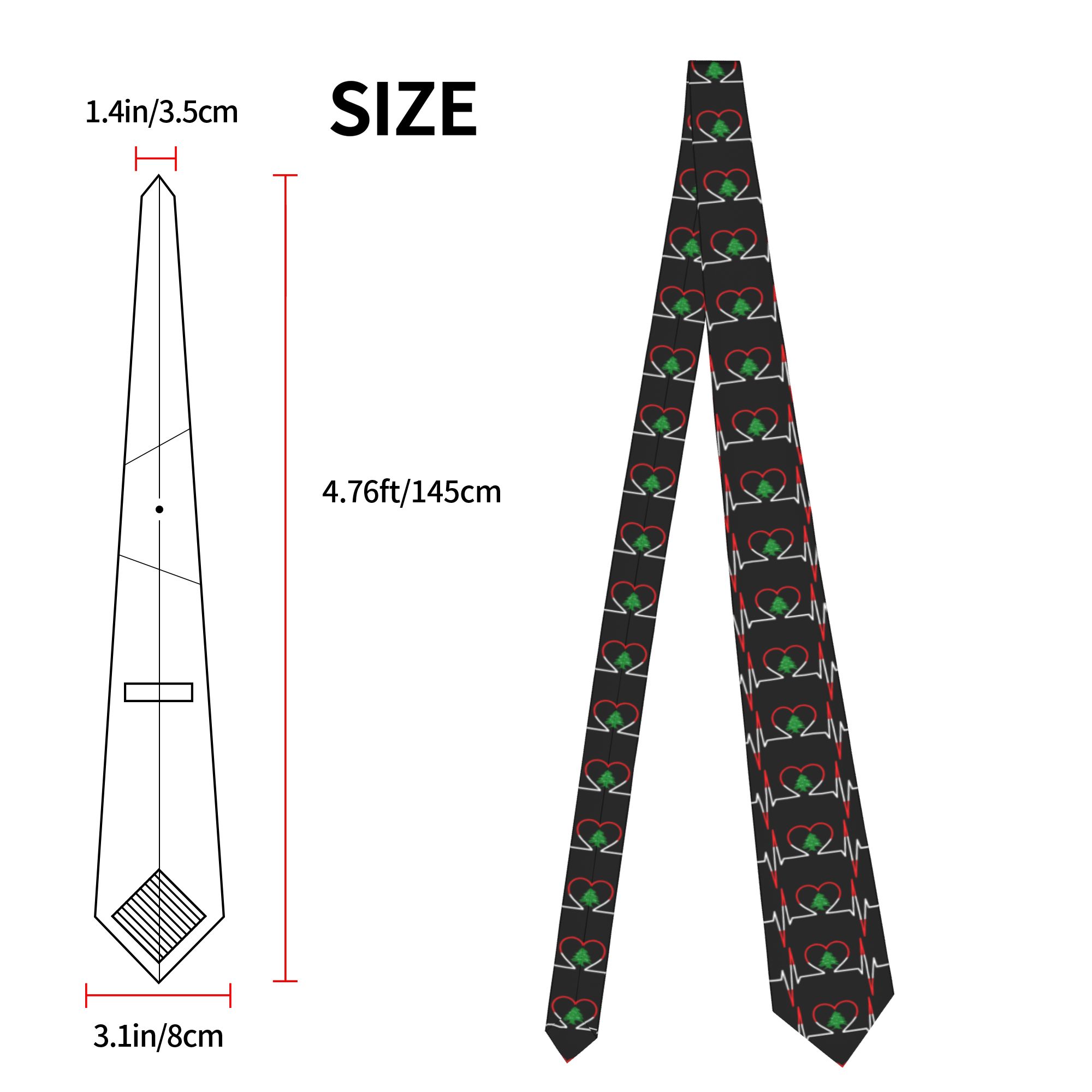 Corbata con diseño de latido c - Women Accessories Lebanon reseña y precio