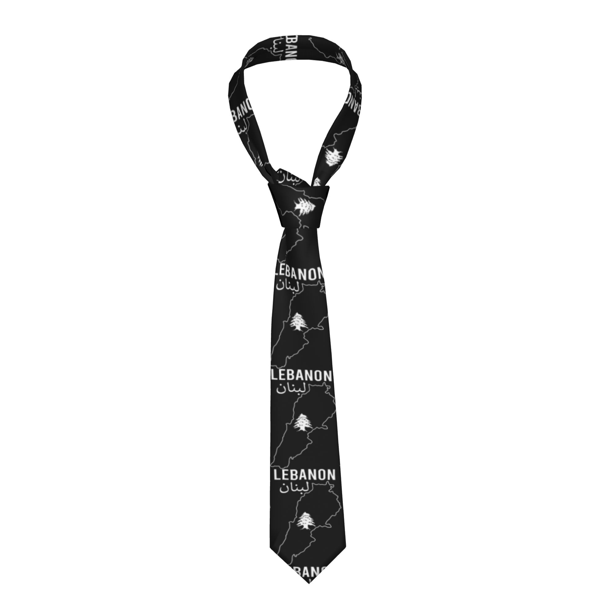 Corbata con Mapa de la Bandera - Women Accessories Lebanon reseña y precio