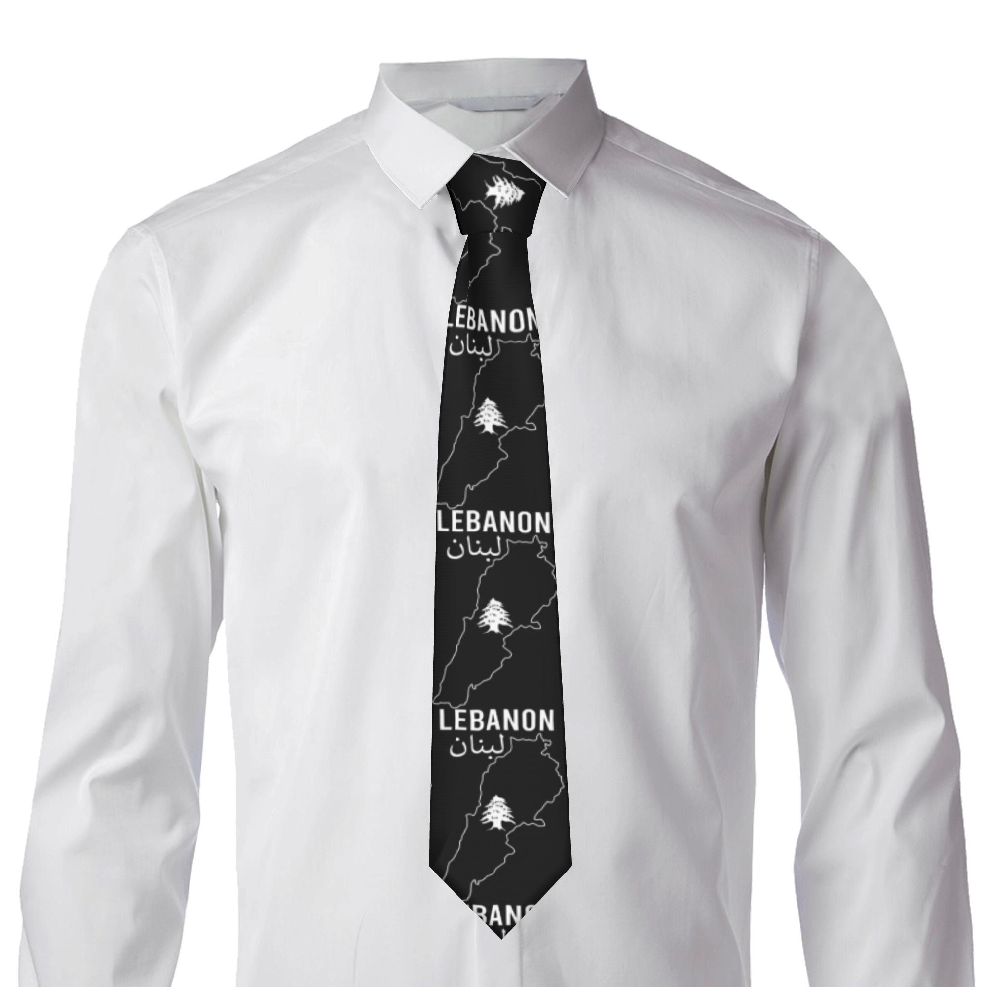 Corbata con Mapa de la Bandera - Women Accessories Lebanon reseña y precio