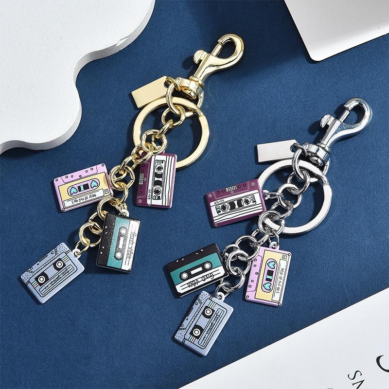 Llavero de cinta de casete vin - Women'S Accessories In The 80S reseña y precio