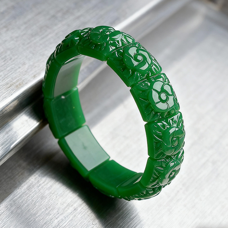 Pulsera de flor de Jade Real,  - Women Accessories Bracelet reseña y precio