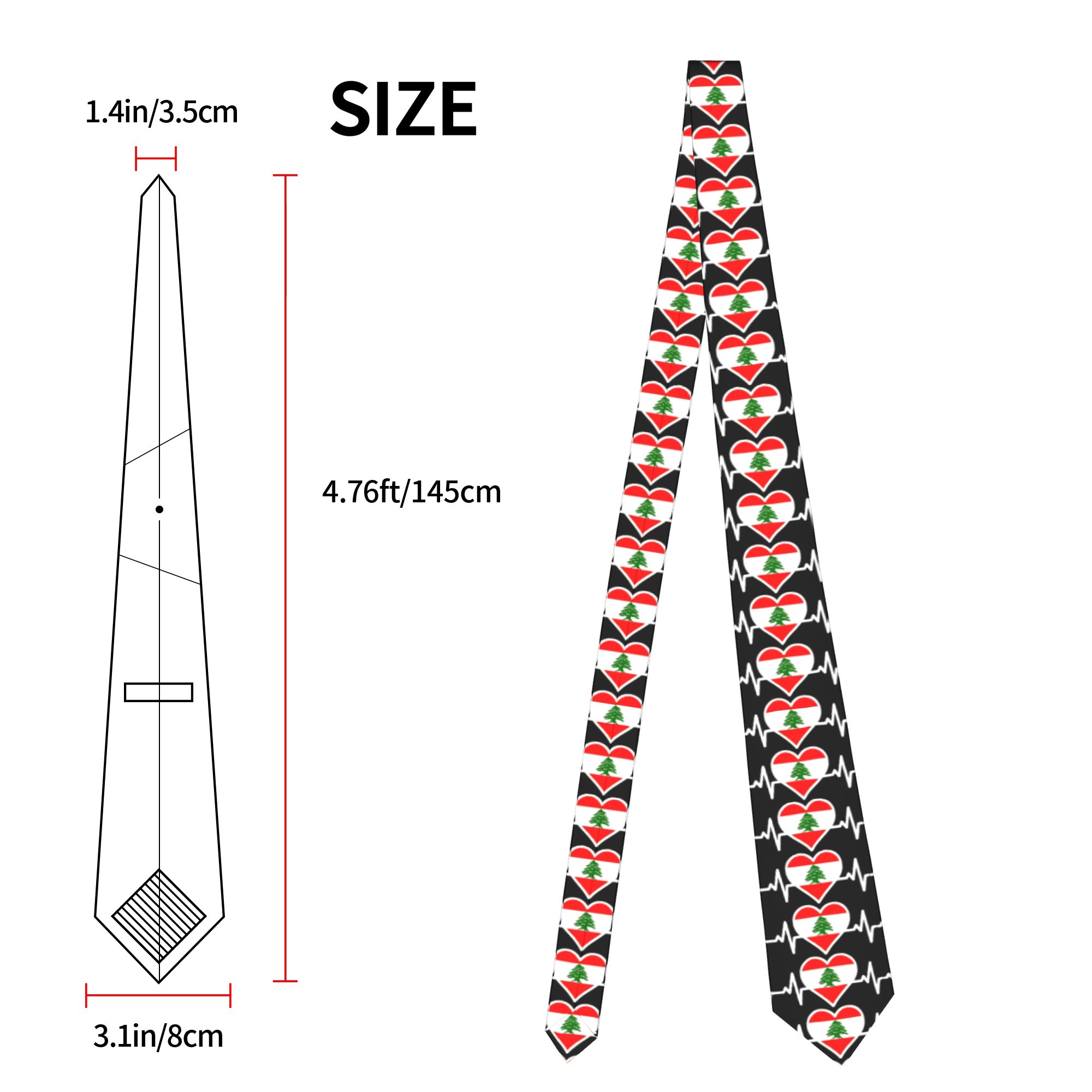 Corbata con la Bandera del Líb - Women Accessories Lebanon reseña y precio