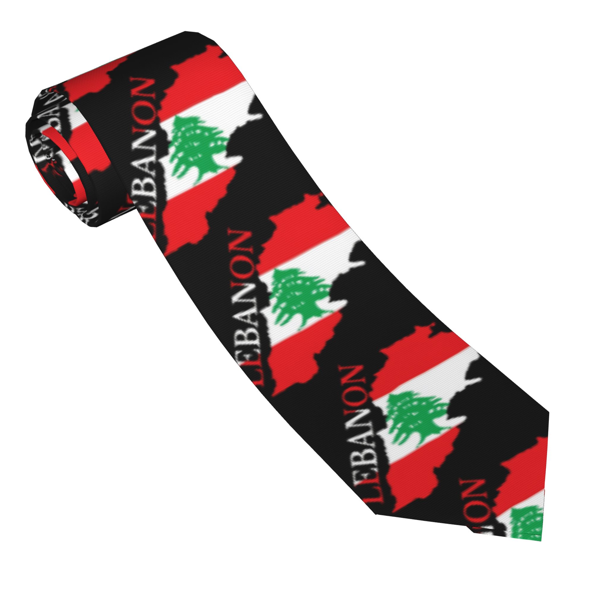 Corbata con mapa de la bandera - Women Accessories Lebanon reseña y precio