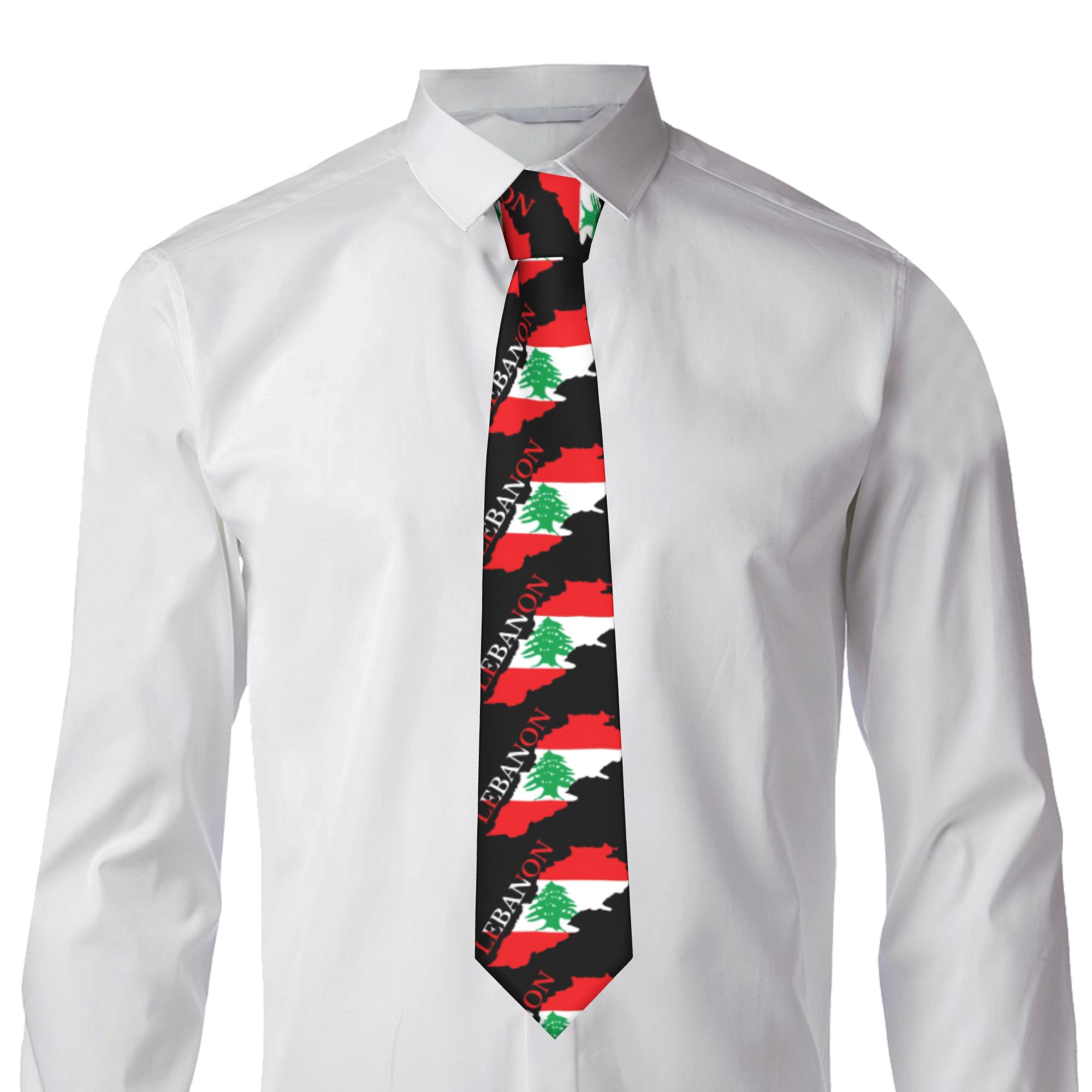 Corbata con mapa de la bandera - Women Accessories Lebanon reseña y precio